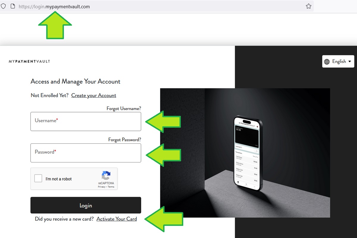 login mypaymentvault com